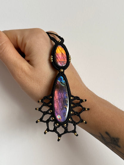 Mandala necklace | Labradorite