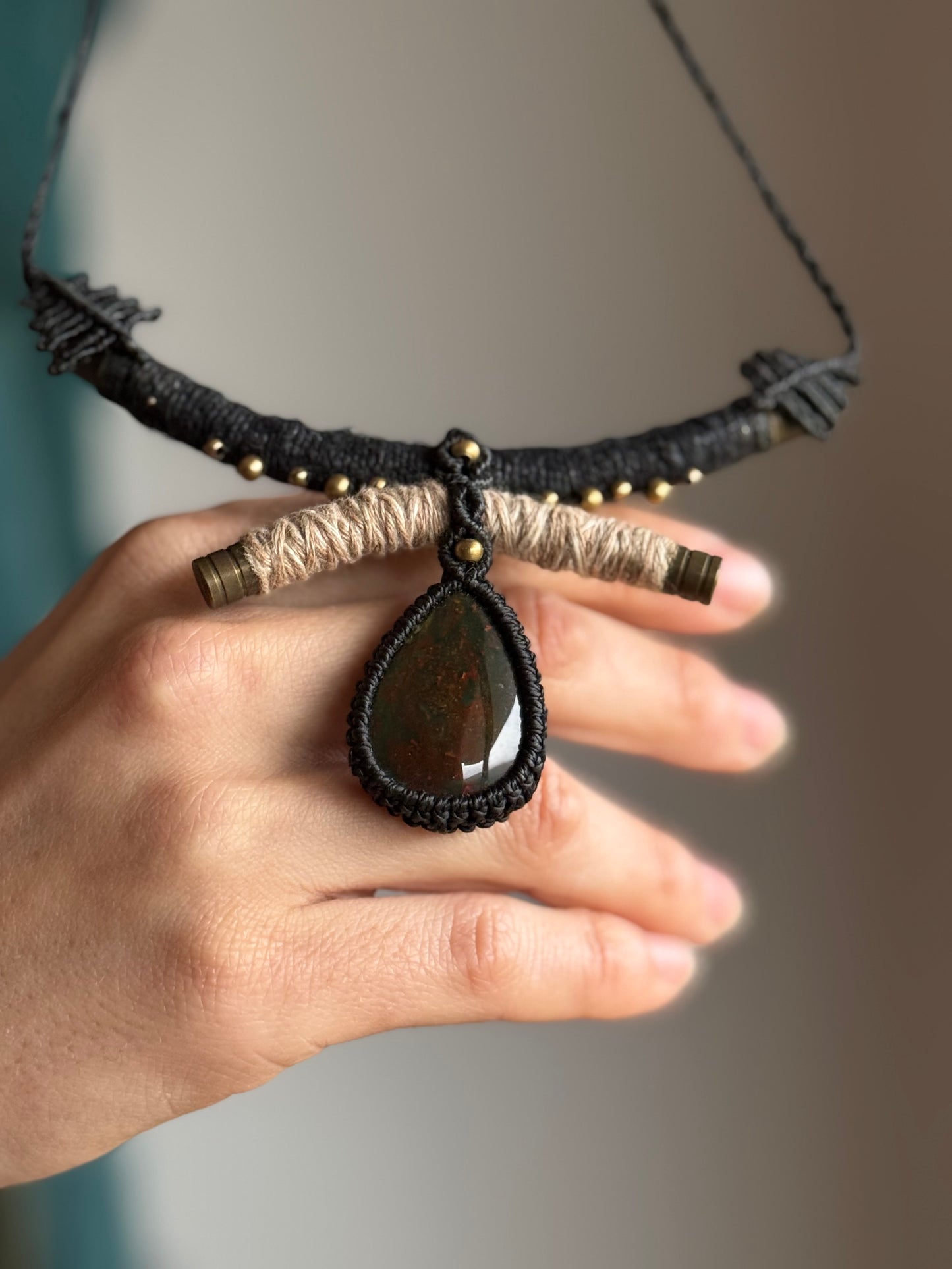 Dragon Blood Statement Necklace