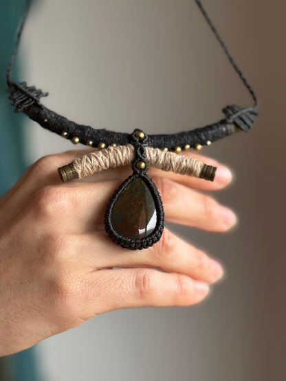 Dragon Blood Statement Necklace