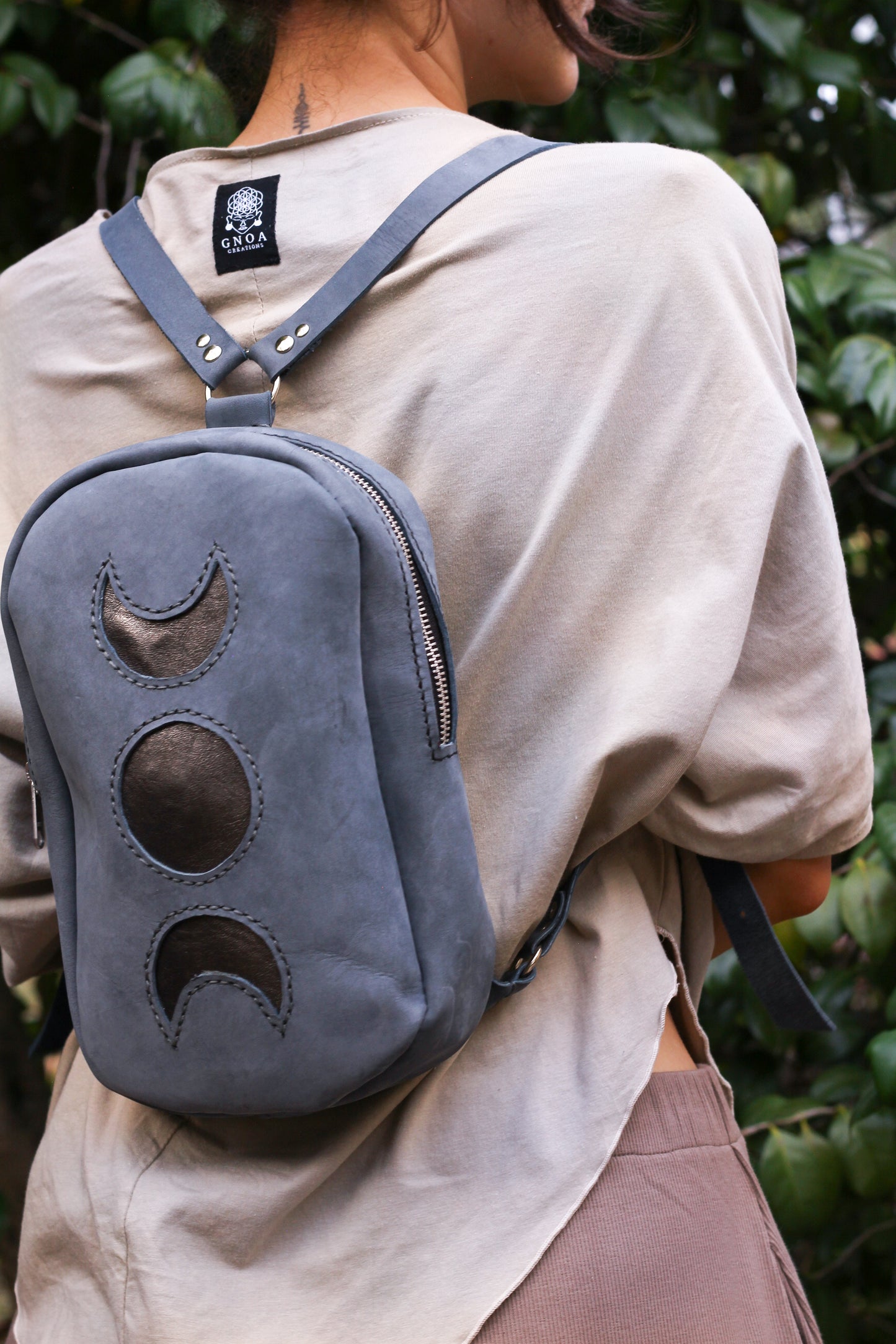 MOON BACKPACK | Blue & Silver