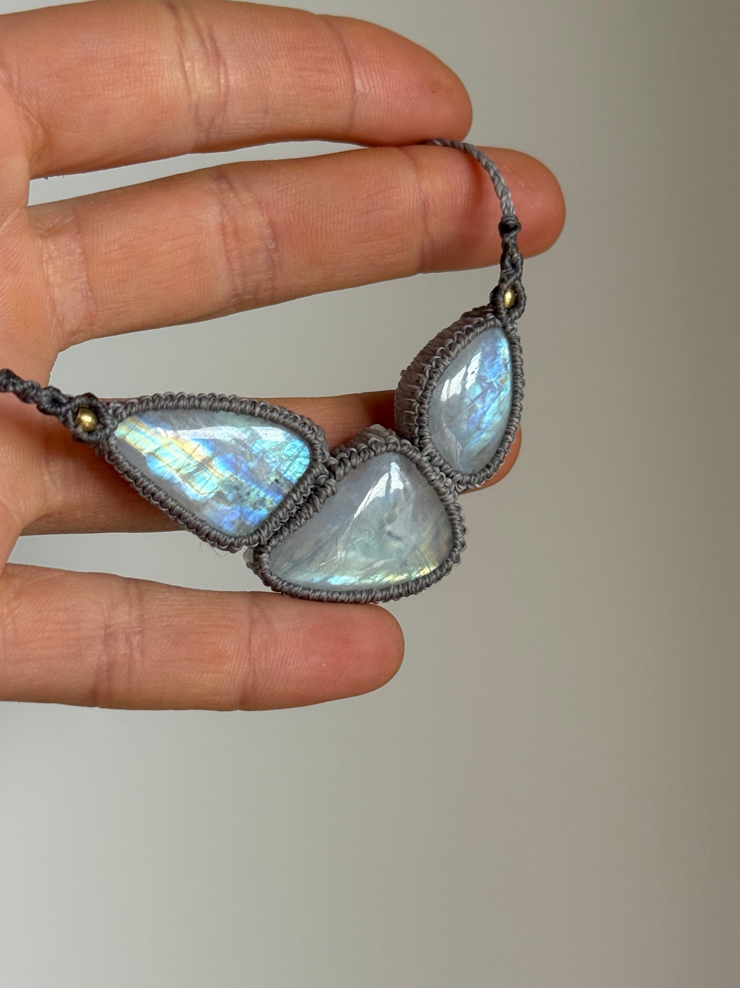 Assymetric Moonstone Neckalce | Soul Collection