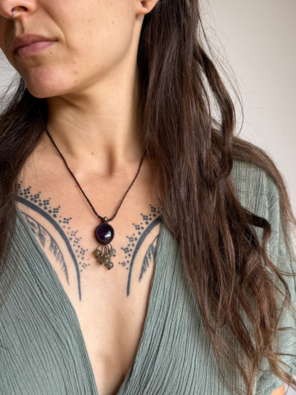 Amethyst & Labradorite Pendant | Inner Goddess Collection