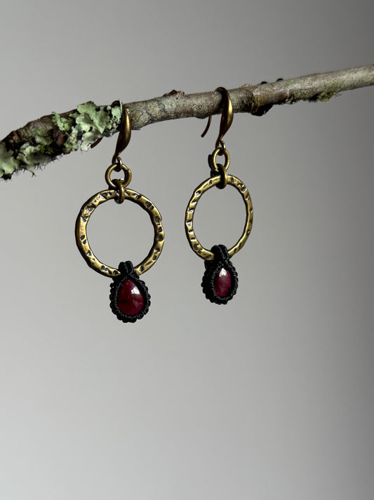Garnet Earrings | Inner Goddess Collection