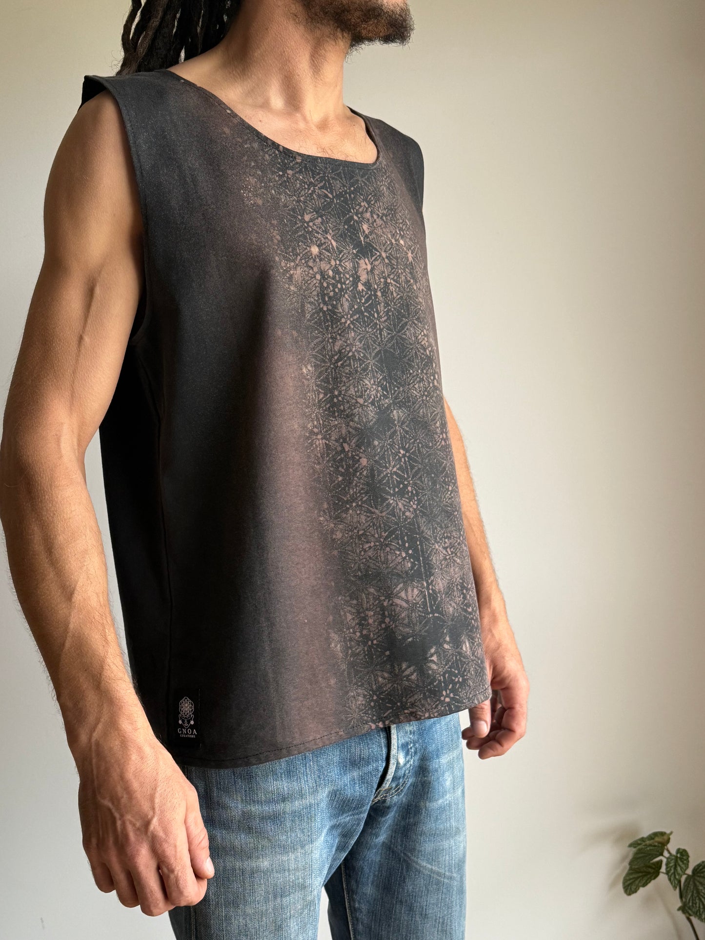 Men Sleeveless Shirt | Black |