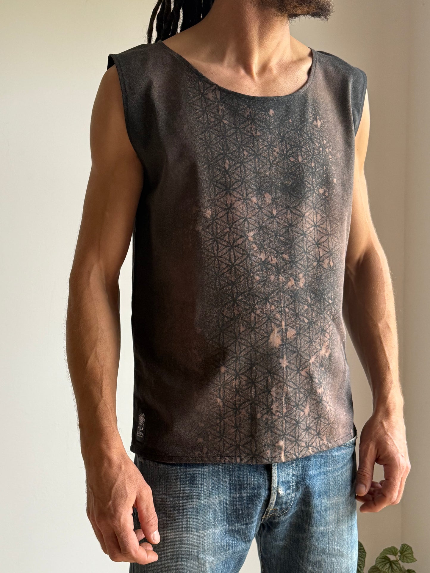 Men Sleeveless Shirt | Black |