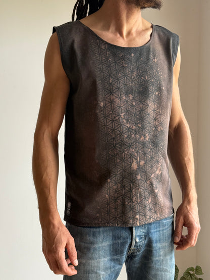 Men Sleeveless Shirt | Black |