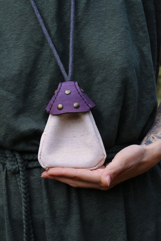 VEGAN | Mushroom pocket bag | Purple