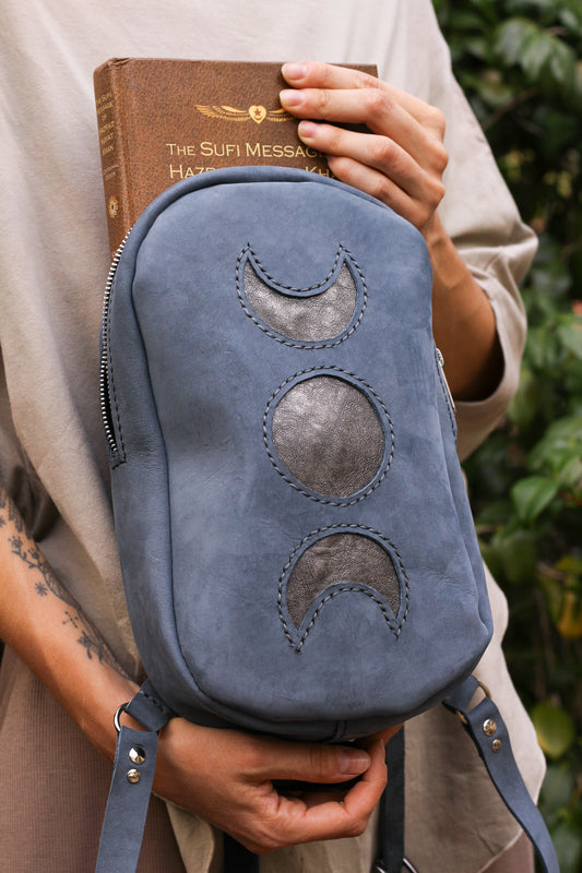 Preorder MOON BACKPACK | Blue & Silver