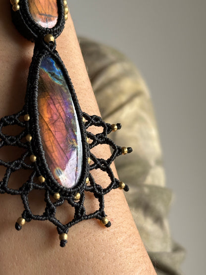 Mandala necklace | Labradorite