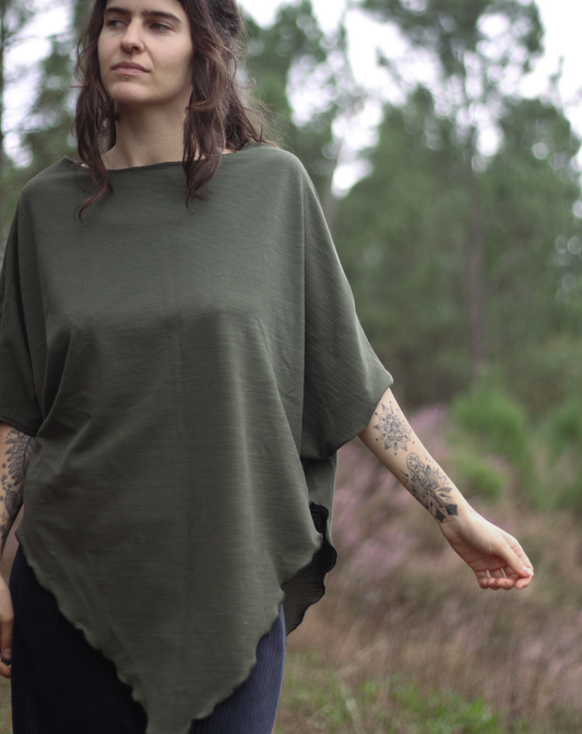 LEAF Blouse | Forest green