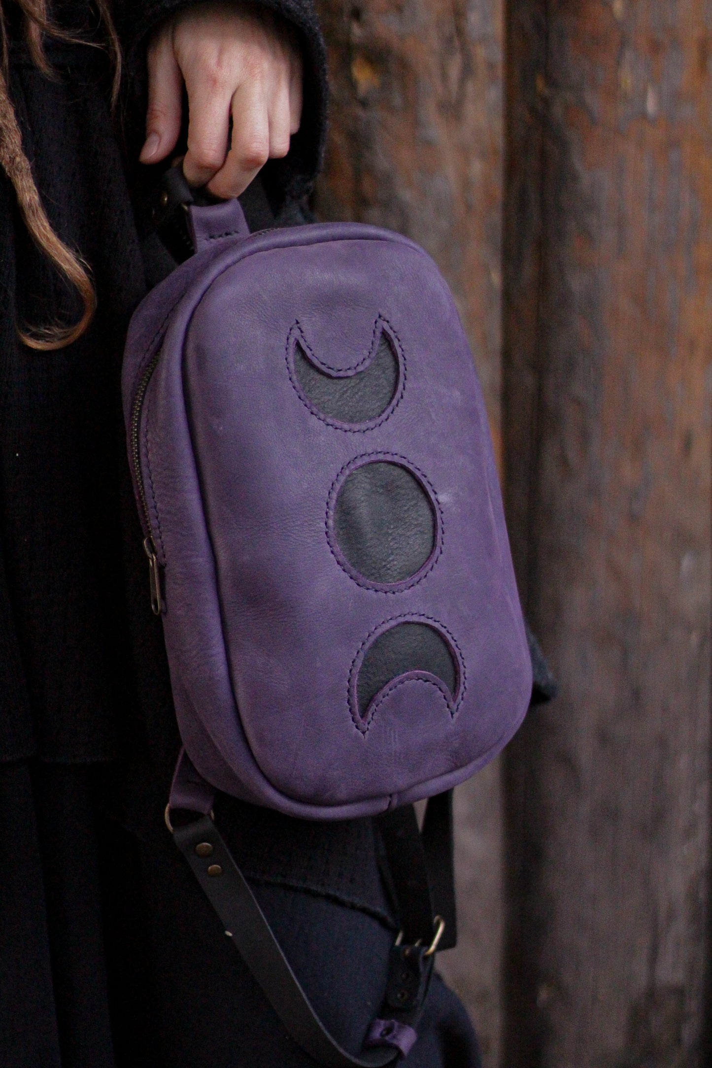 MOON BACKPACK | Purple & Black