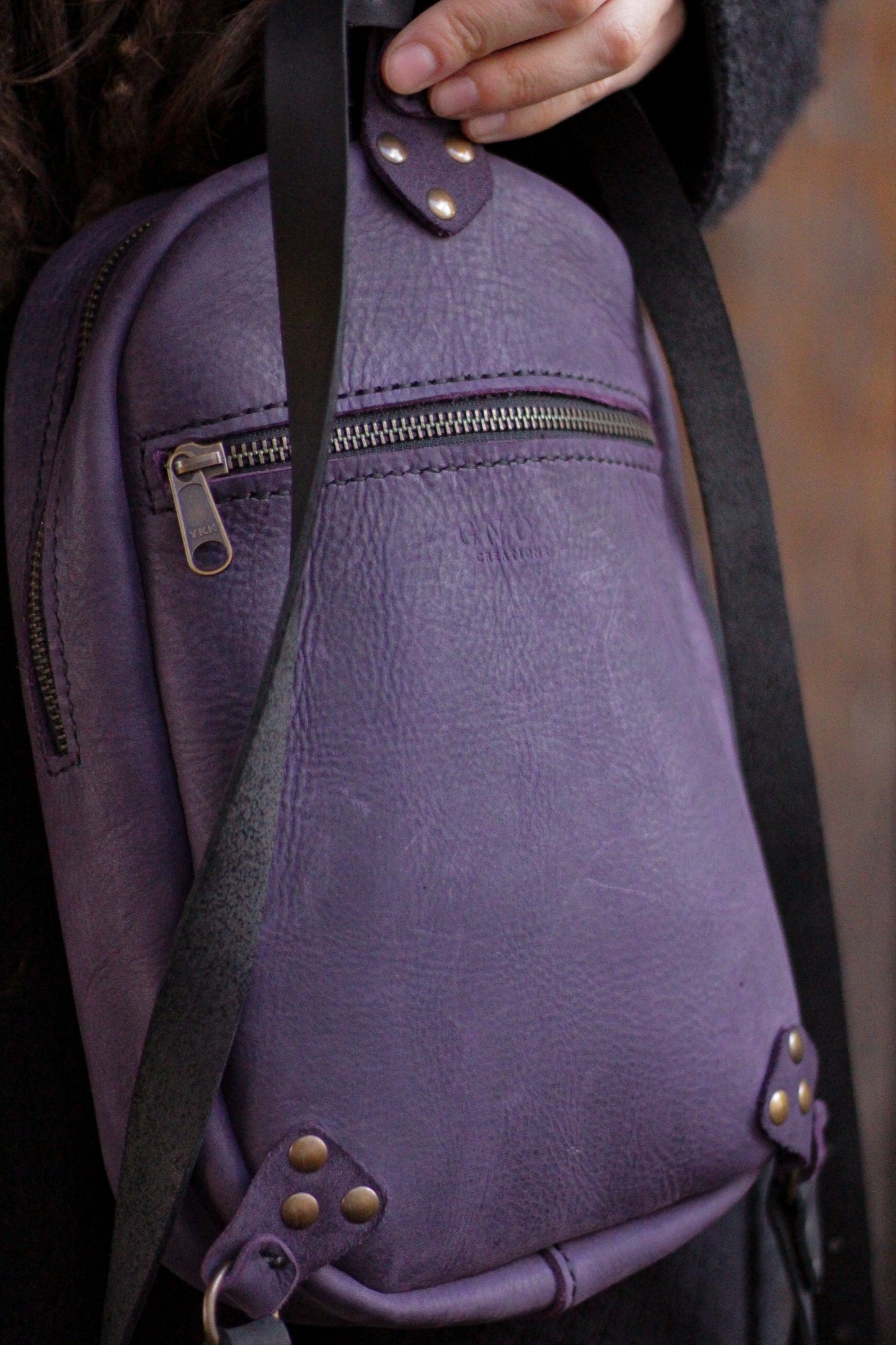 MOON BACKPACK | Purple & Black