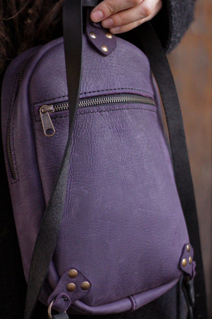 MOON BACKPACK | Purple & Black