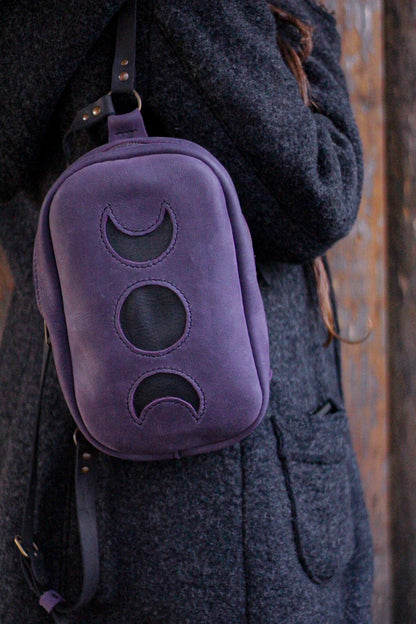 MOON BACKPACK | Purple & Black