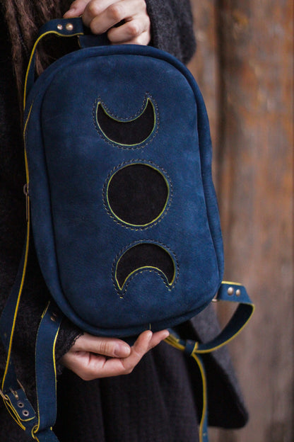 MOON BACKPACK | Blue & Yellow