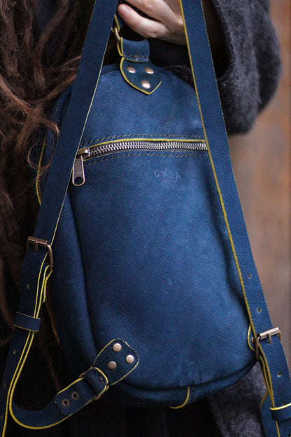 MOON BACKPACK | Blue & Yellow