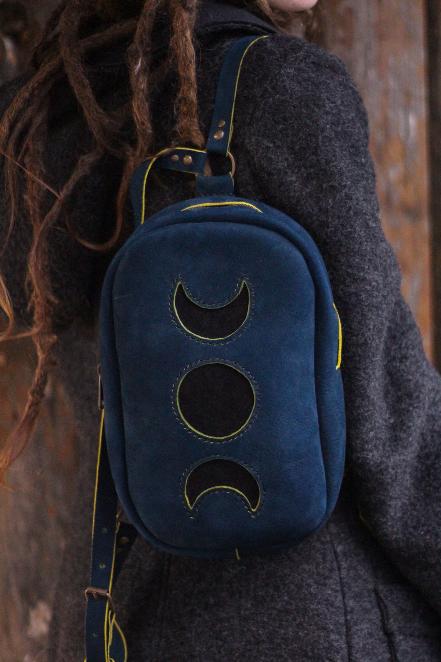 MOON BACKPACK | Blue & Yellow