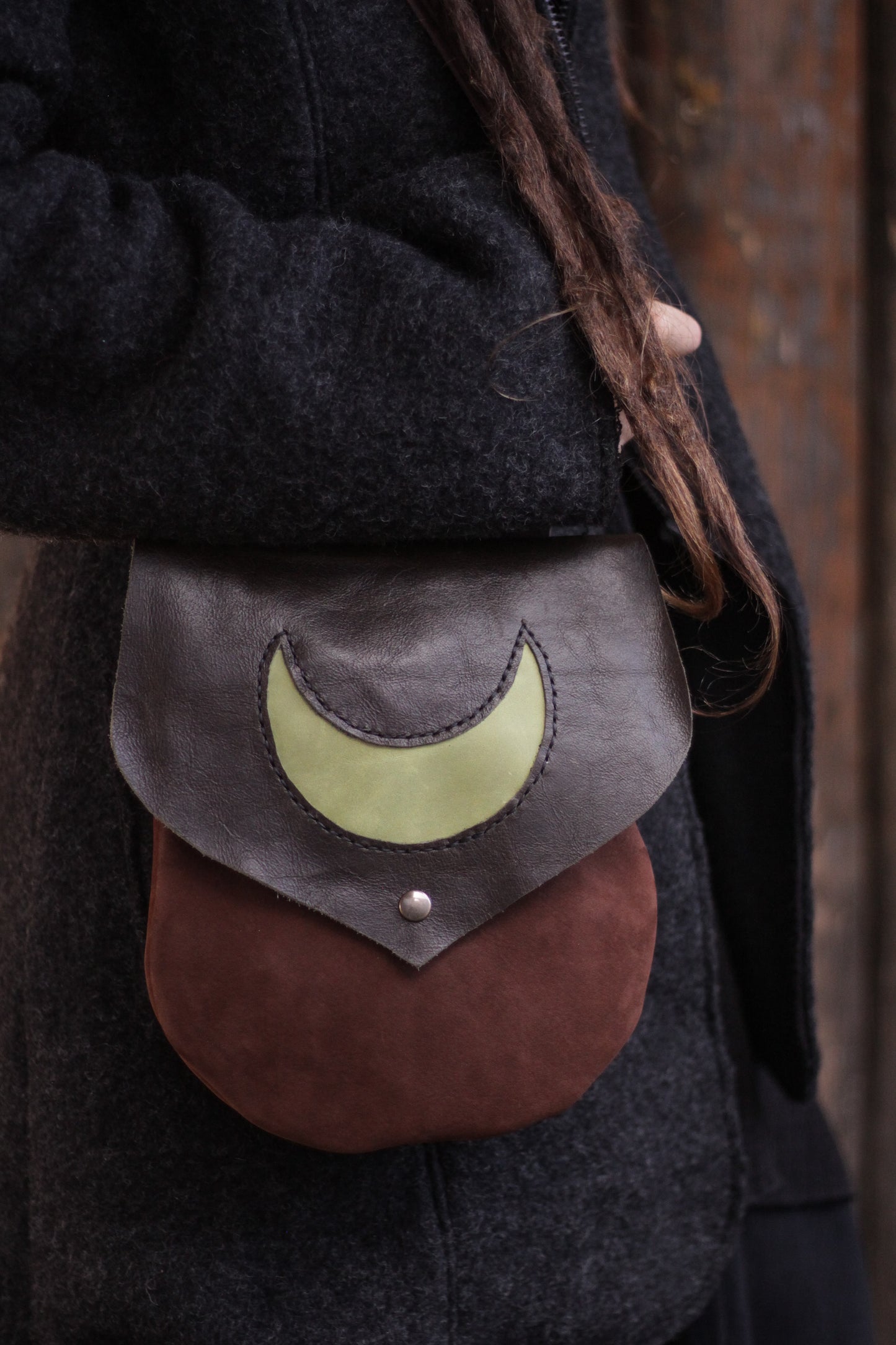 MOON Bag | Brown&Green