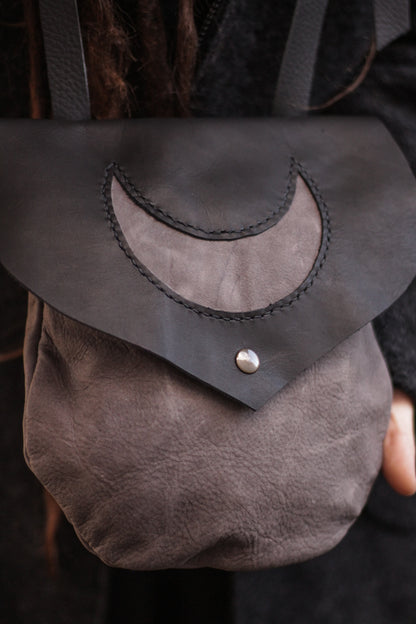 MOON Bag | Grey & Black