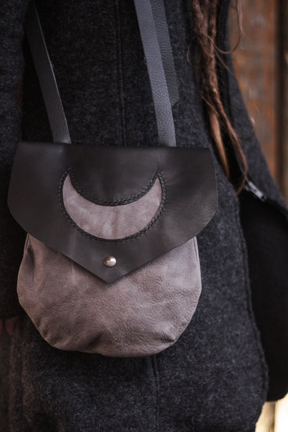 MOON Bag | Grey & Black