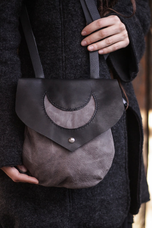 MOON Bag | Grey & Black