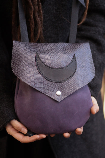 MOON Bag | Purple&Grey