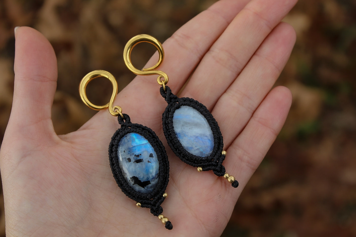 Moonstone ear weights