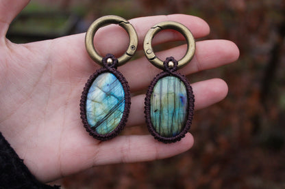 Labradorite ear weights