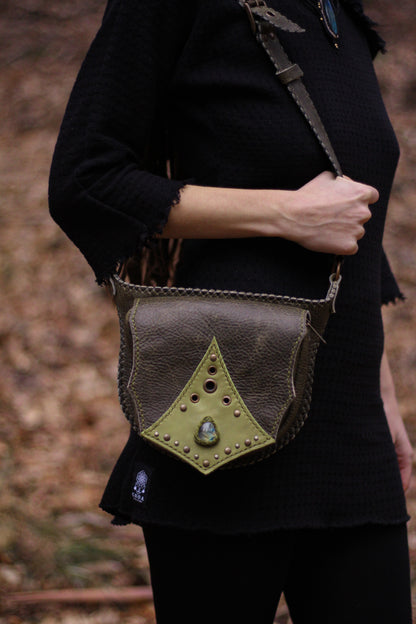 AGNI Bag | Green with Labradorite