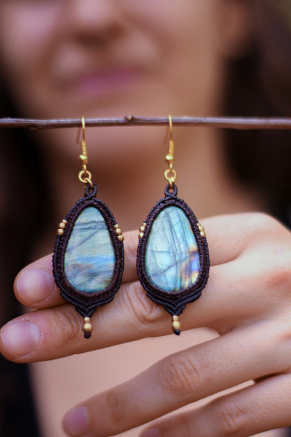 RESERVED Drop earrings | Labradorite