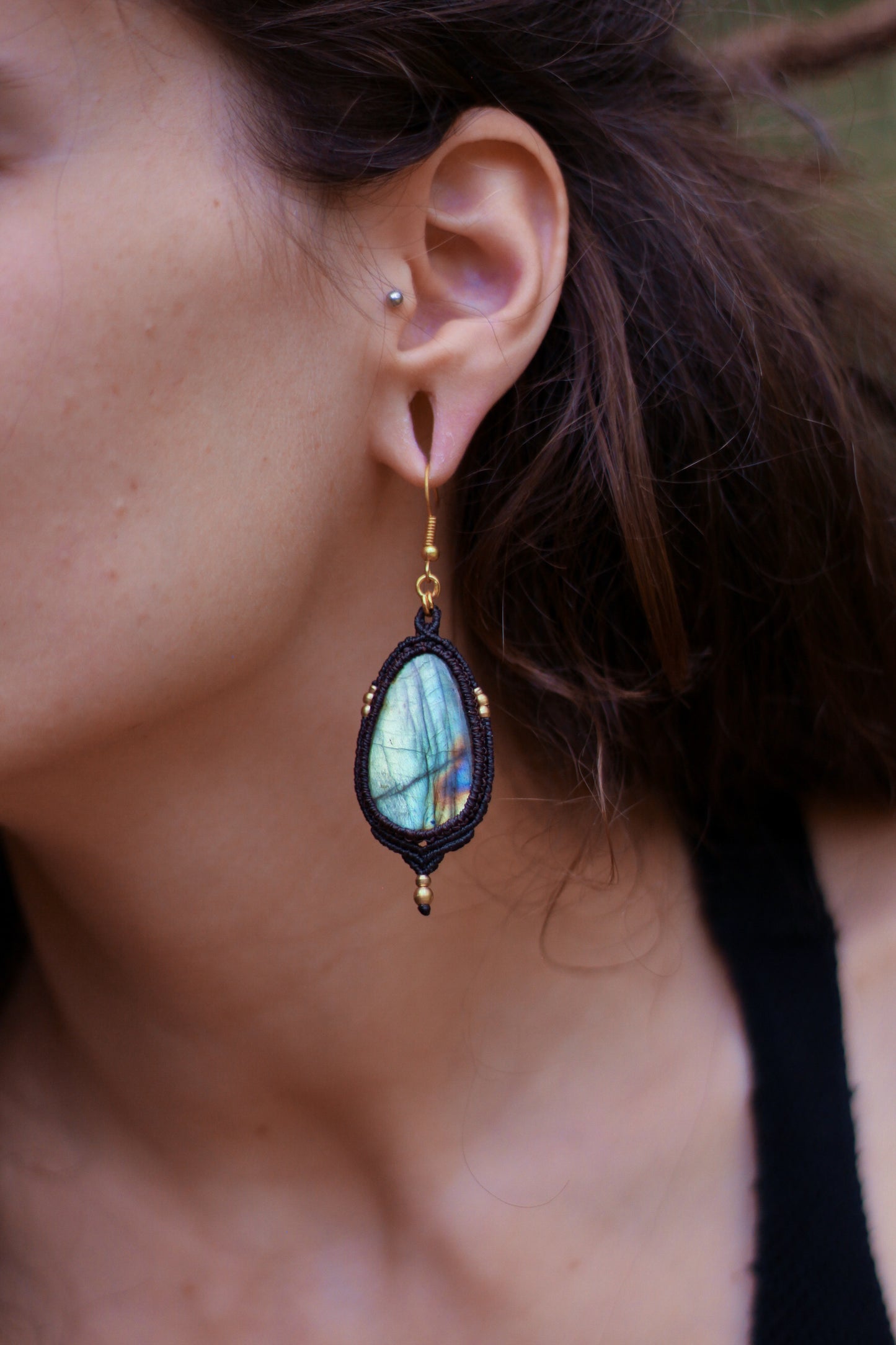 RESERVED Drop earrings | Labradorite