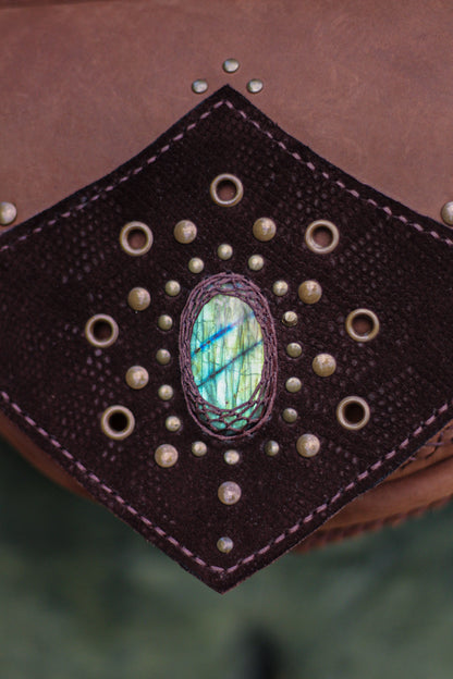 AGNI Bag | Brown with Labradorite