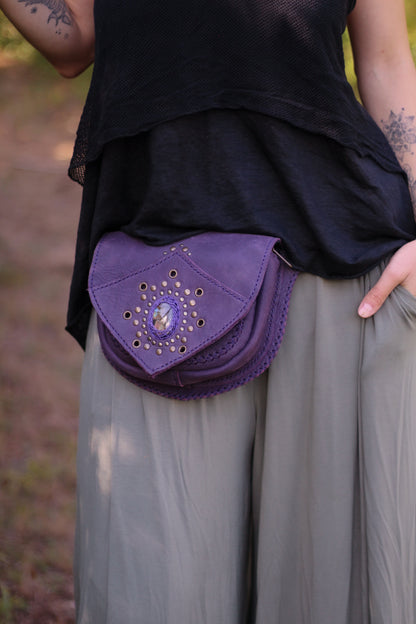 AGNI Bag | Purple with Labradorite