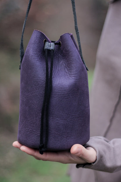 Mushie Bag | Dark Green & Purple