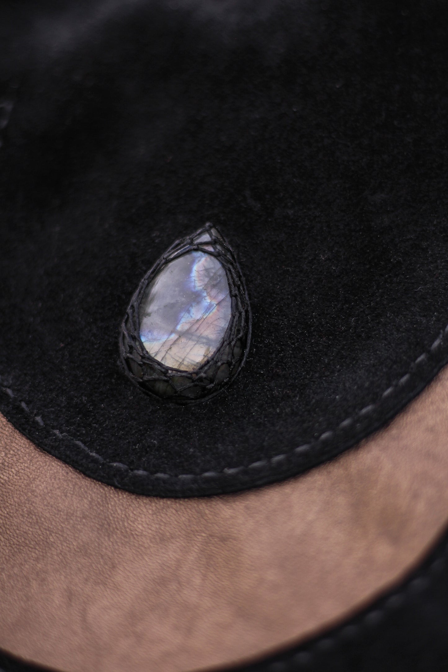 Moon shoulder bag | Labradorite