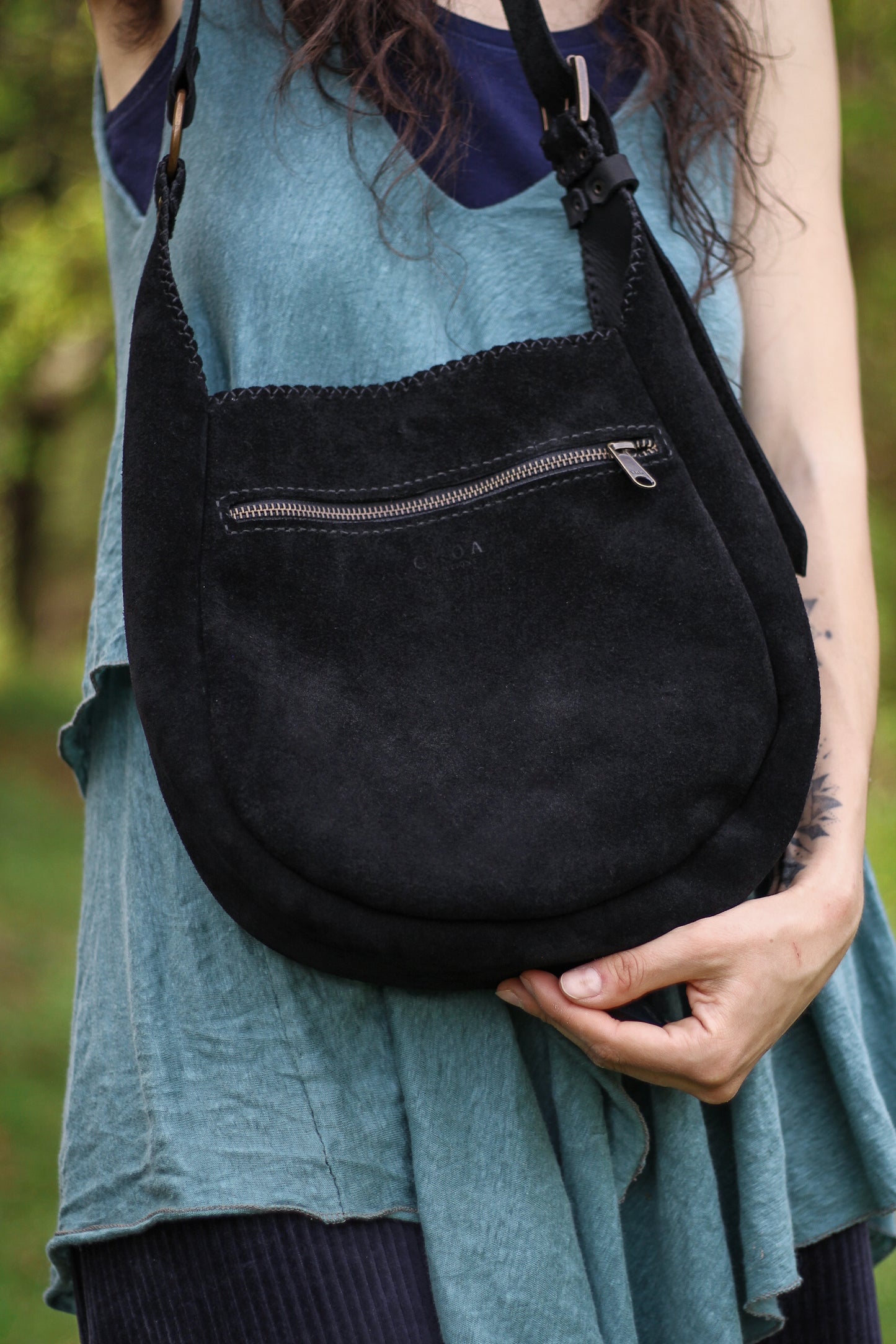 Moon shoulder bag | Labradorite