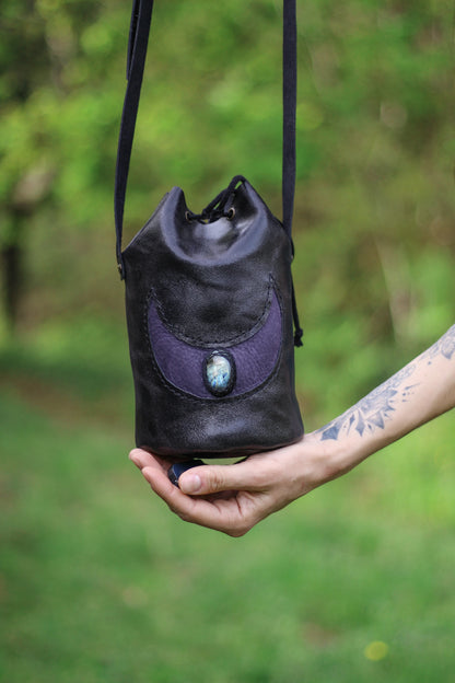 Moon shoulder bag | Labradorite