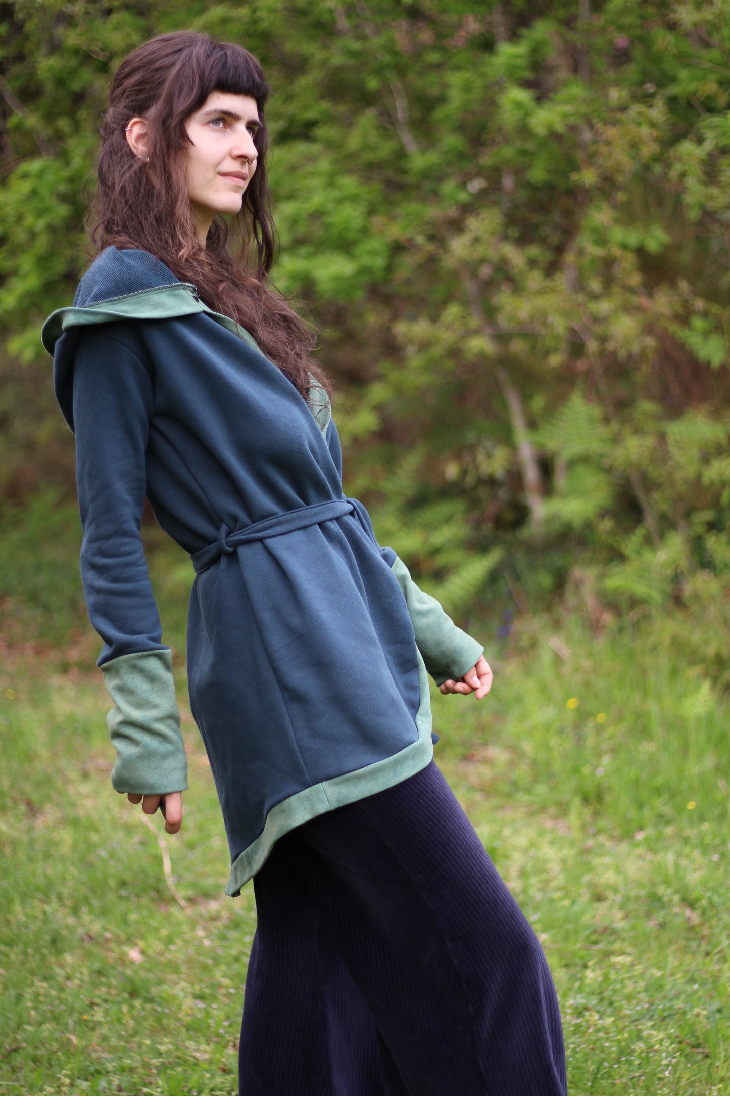 OOAK Mushroom Carding | Teal
