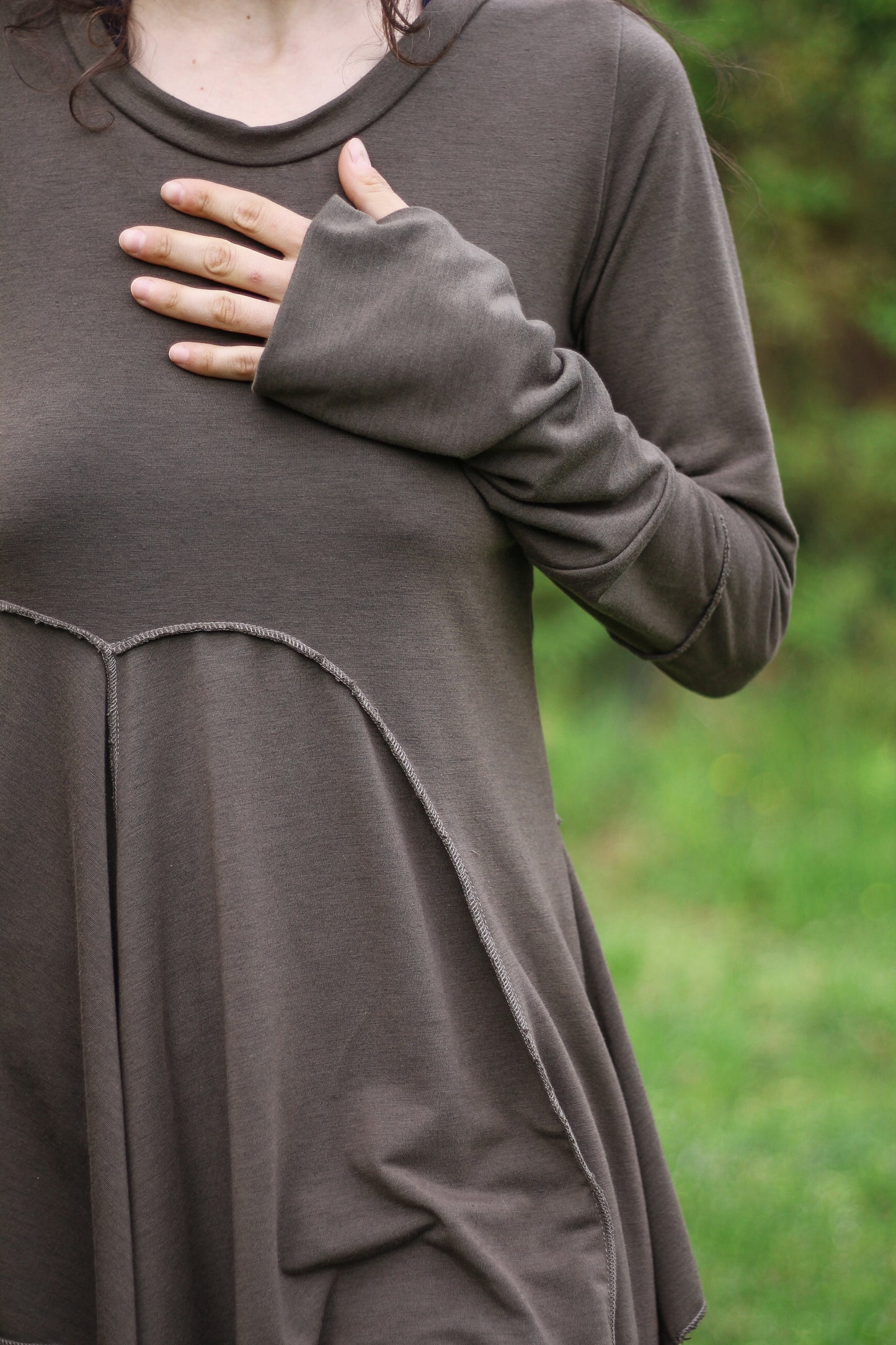 Asymmetric fairy blouse