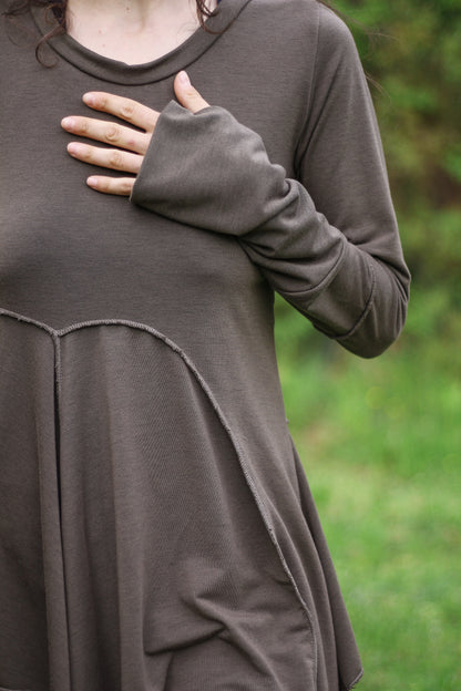 Asymmetric fairy blouse