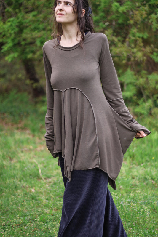 Asymmetric fairy blouse