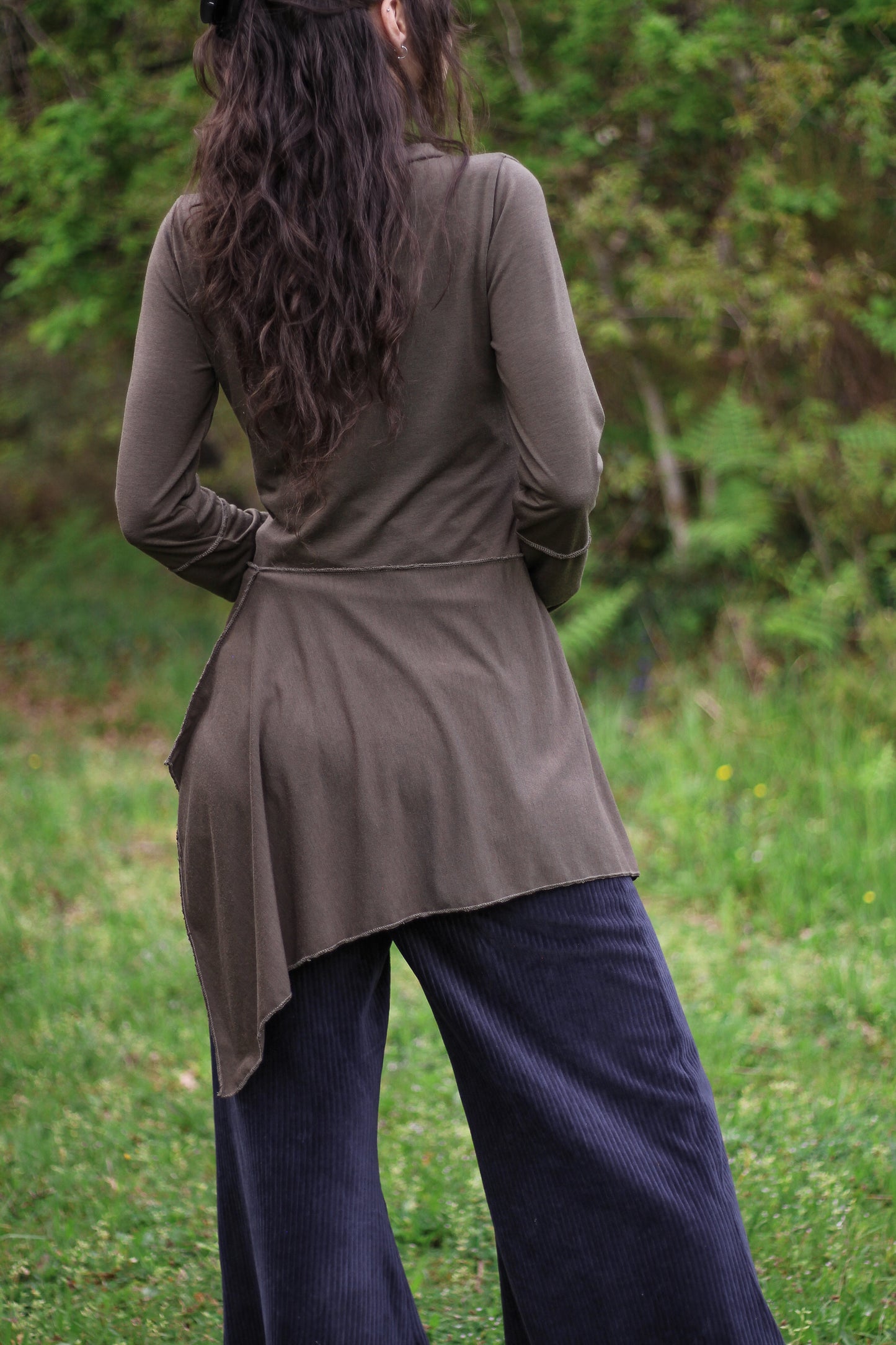 Asymmetric fairy blouse