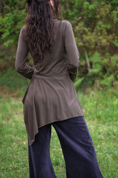 Asymmetric fairy blouse