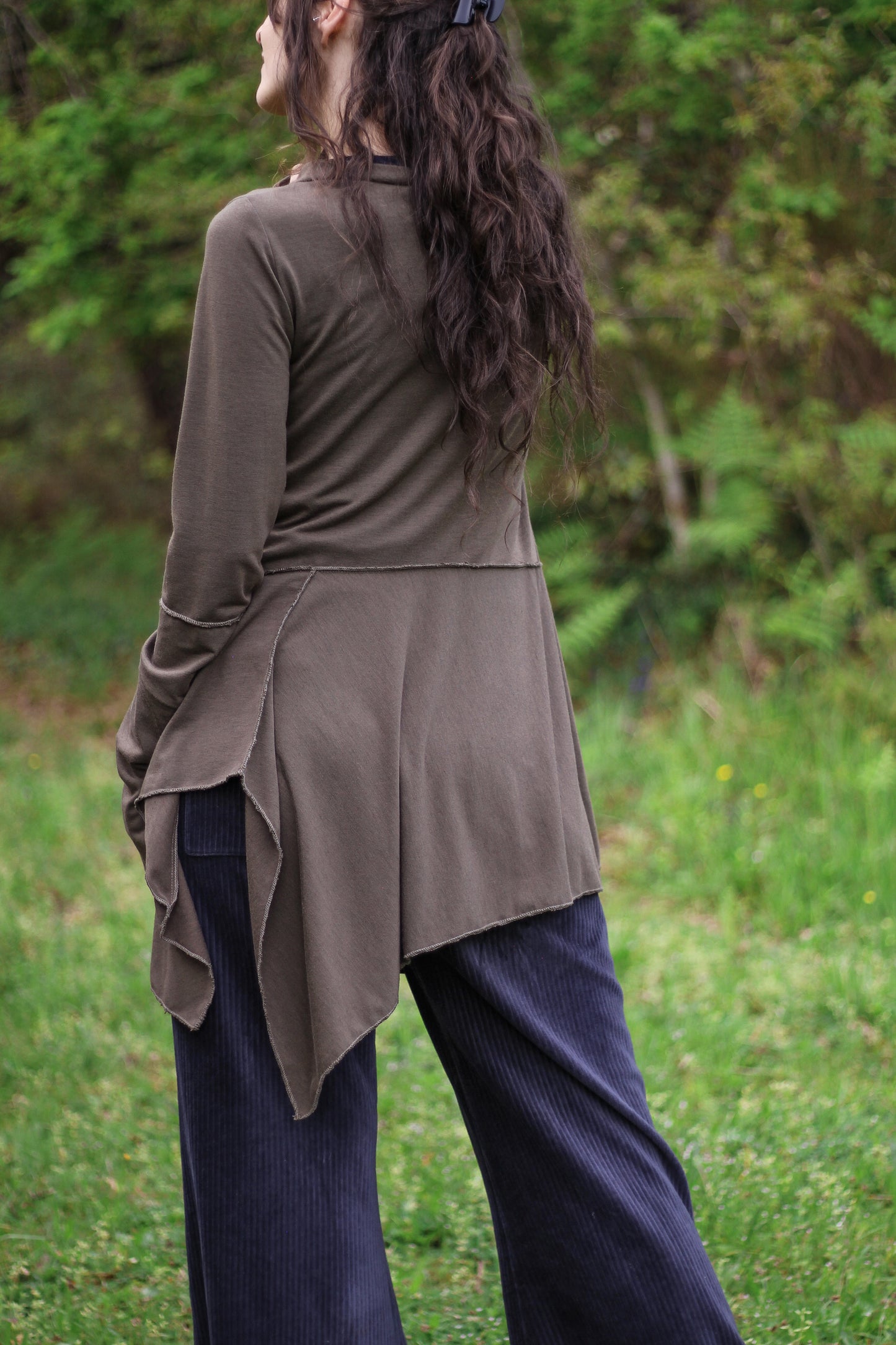 Asymmetric fairy blouse