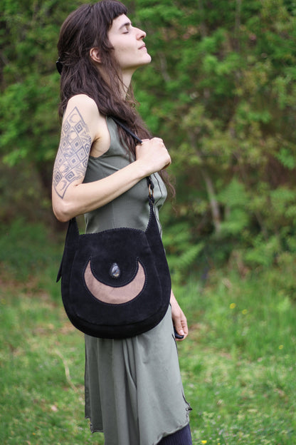 Moon shoulder bag | Labradorite