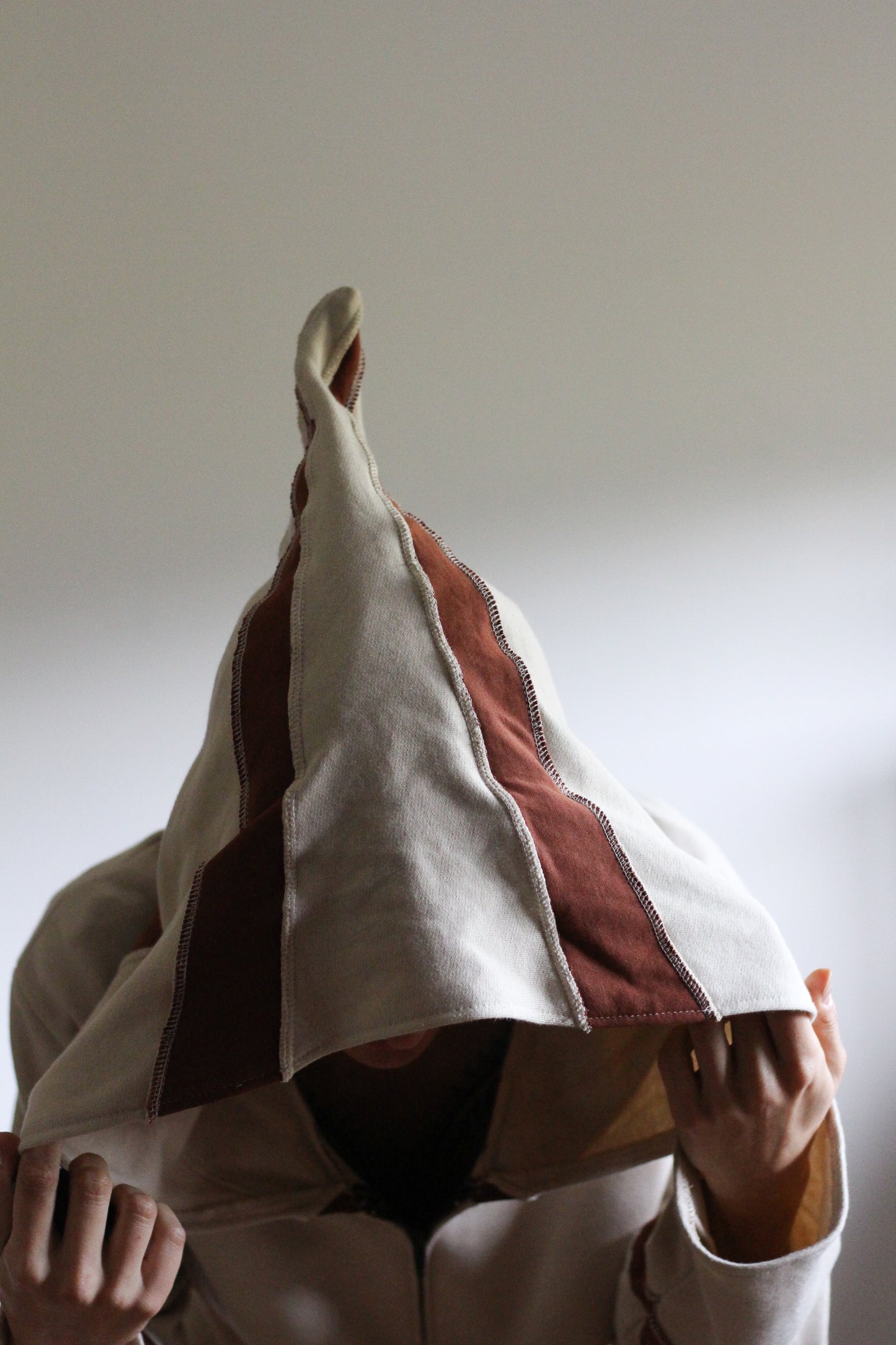 Witch Coat | Light beige & Terracota | S-M