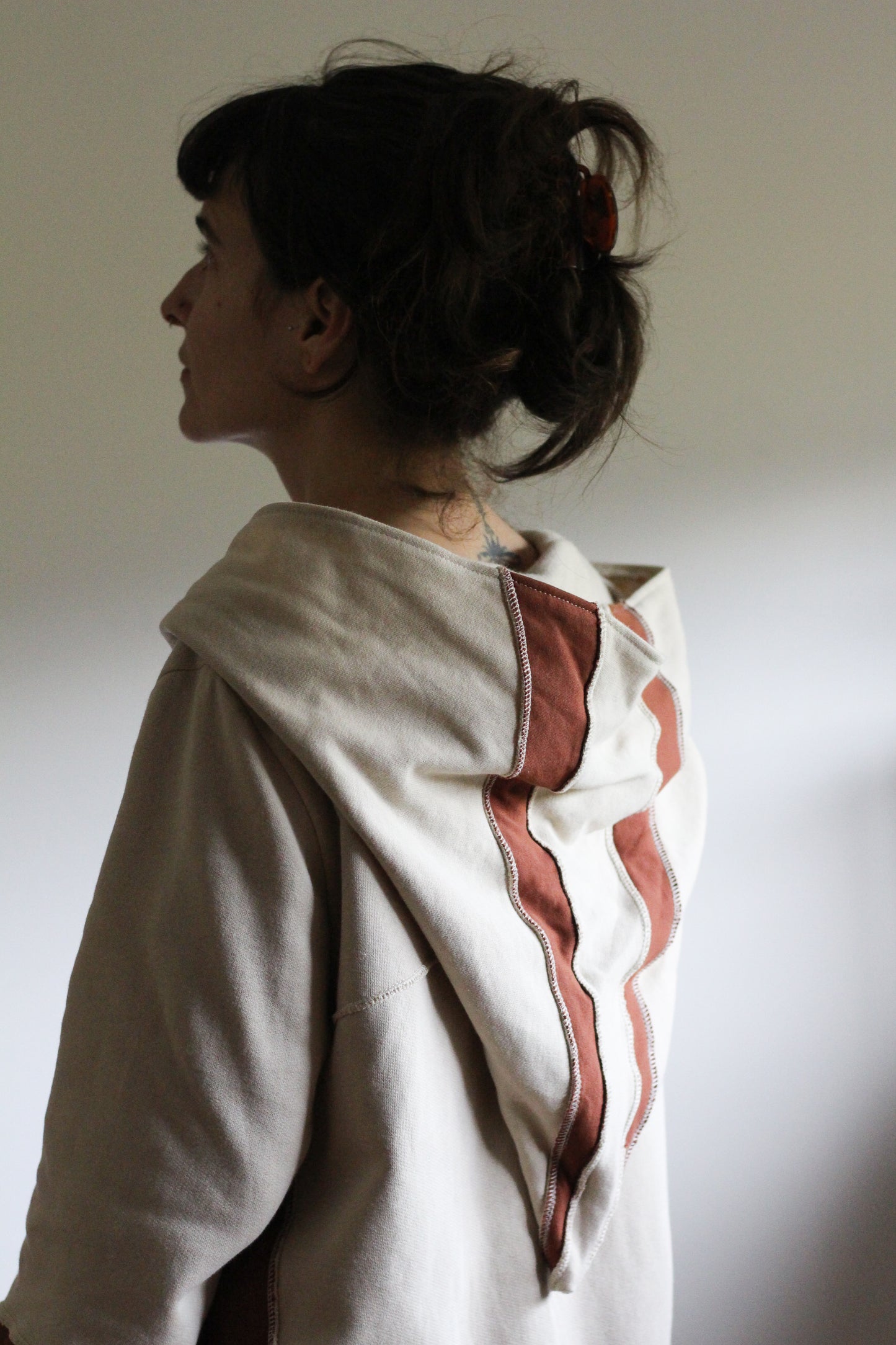 Witch Coat | Light beige & Terracota | S-M