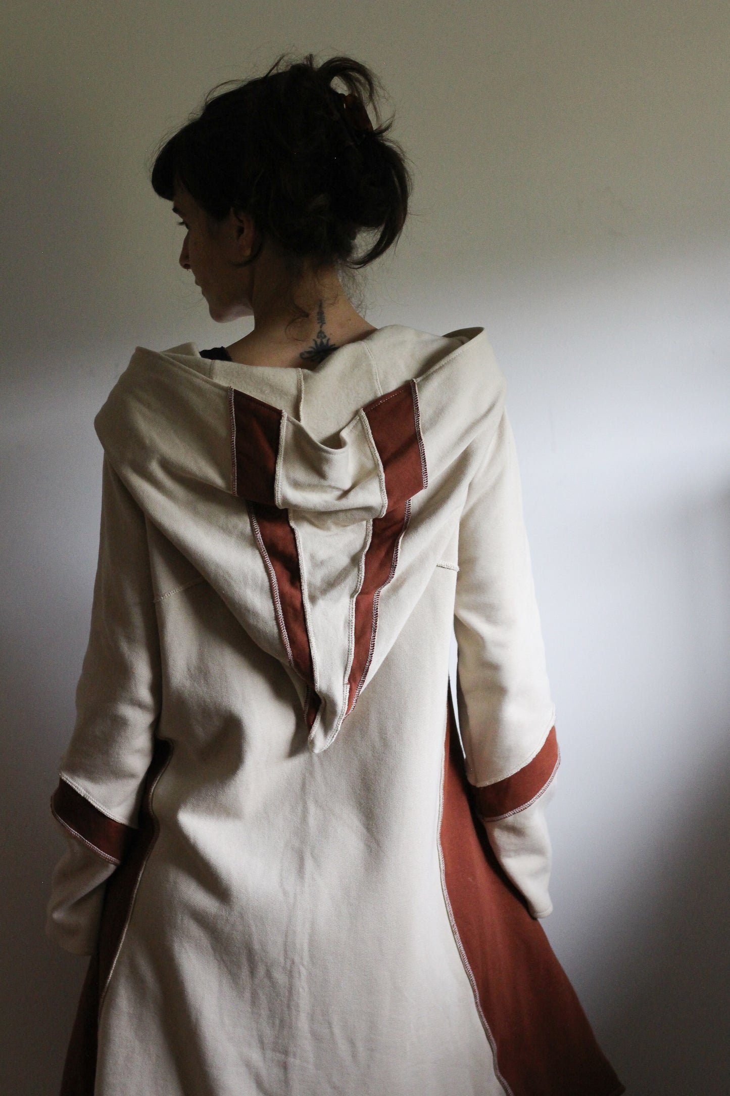 Witch Coat | Light beige & Terracota | S-M