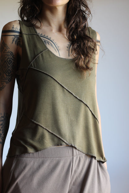 Linen Top | Green | M