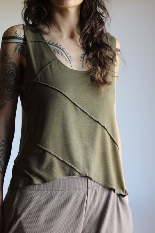 Linen Top | Green | M
